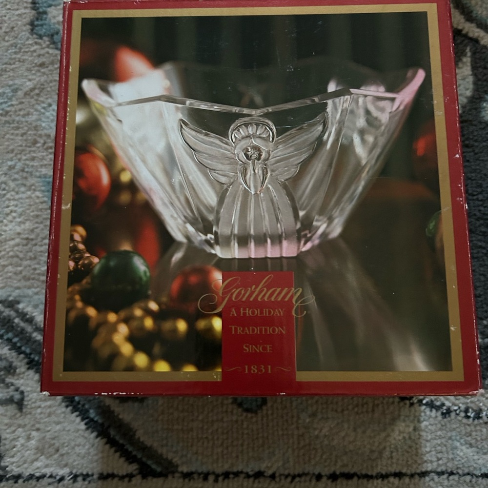 Gorham Crystal Angel Bowl